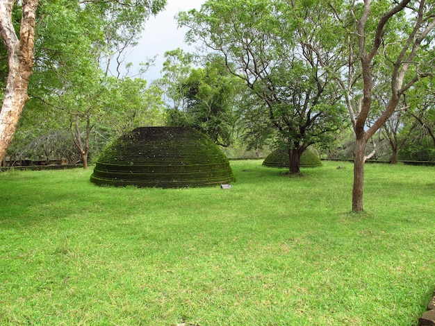 スリランカのポロンナルワ公園にある古代の仏舎利塔