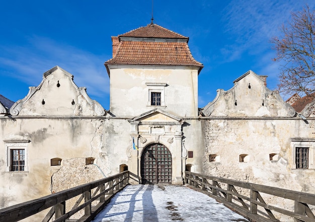 The ancient svirzh castle in the village of svirzh in western ukraine