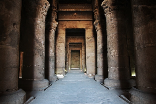 Ancient temple Hathor in Dendera, Egypt