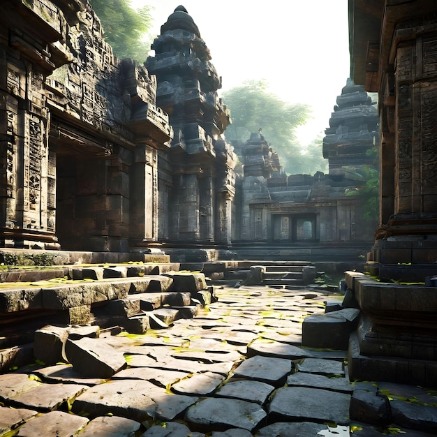 ancient temple in Majapahit Empire