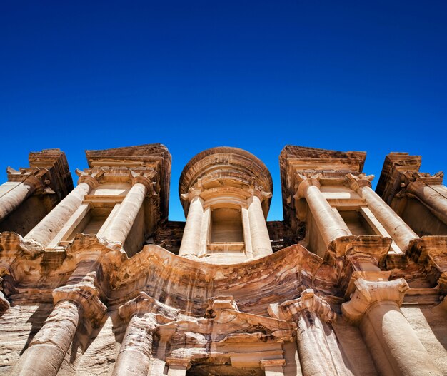 Ancient temple in Petra, Jordan