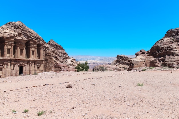 Ancient temple in Petra Jordan