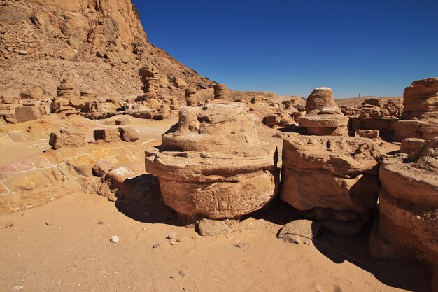 Ancient temple of Pharaoh in Jebel Barkal, Sudan