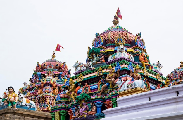 Foto antico tempio di shiva kapaleeswarar chennai india