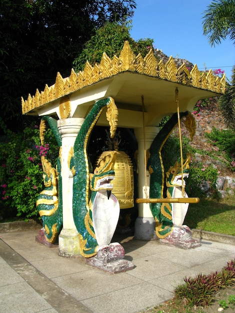 The ancient temple in Yangon Rangoon Myanmar