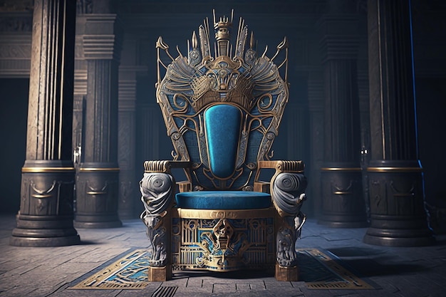 The ancient throne of the Egyptian pharaoh Ramses