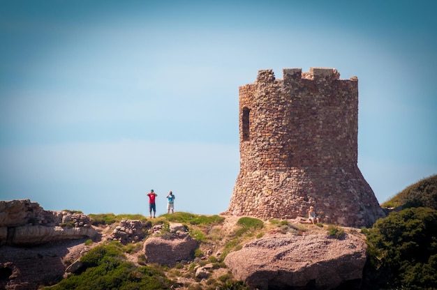 Ancient tower on the coast