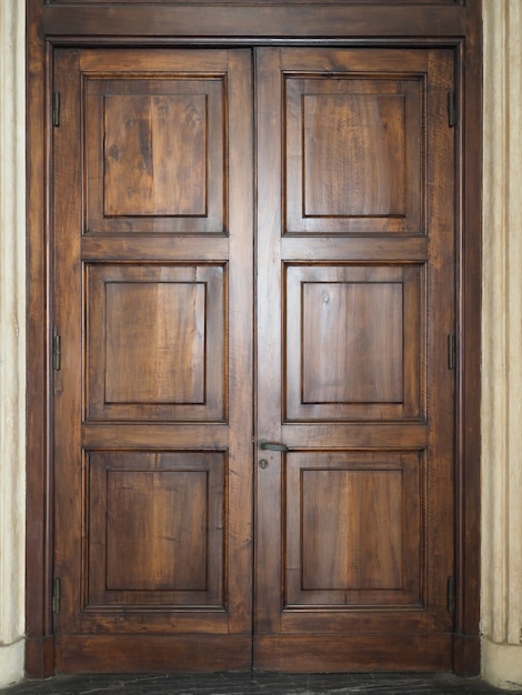 Ancient wooden door background