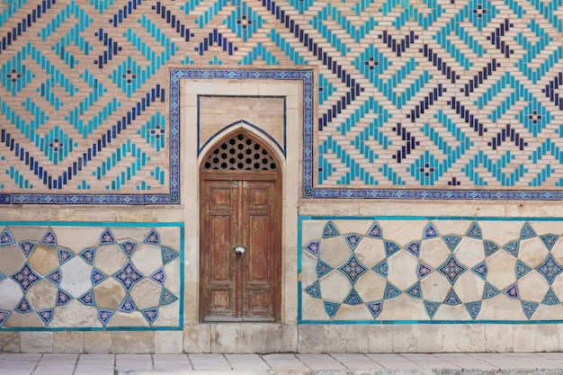 ancient wooden door of the castle