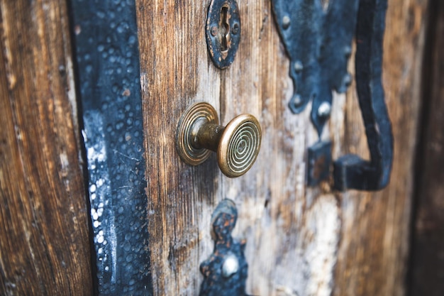 Ancient wooden door