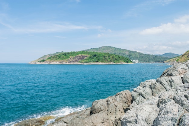 Andaman landschap van phuket. patong beach, karon beach, kata beach