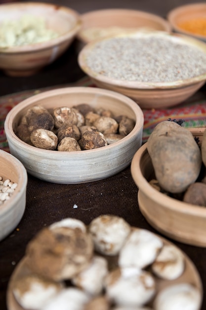 Andean food at Cusco, Peru