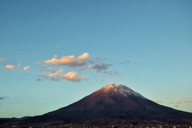 Photo andean scenery in peru