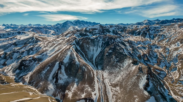 Photo andes mountain range argentina. las leã±as.