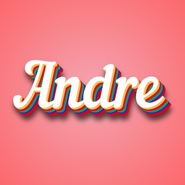 Photo andre text effect photo image cool