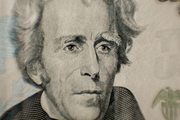 Andrew Jacksons depicted on the Dollar Bill