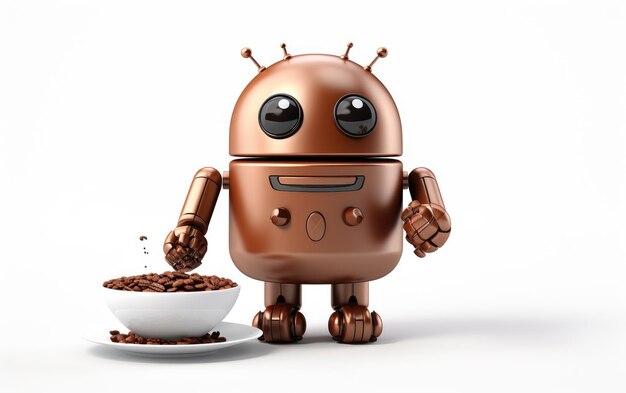 Android Robot Coffee