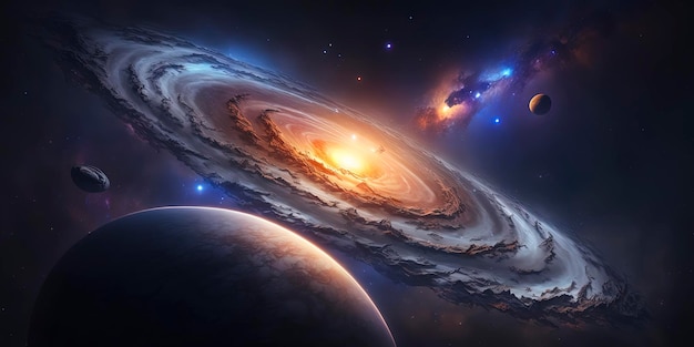 In Our Universe There Is One Large Galaxy Background Andromeda Galaxy  Picture Background Image And Wallpaper for Free Download