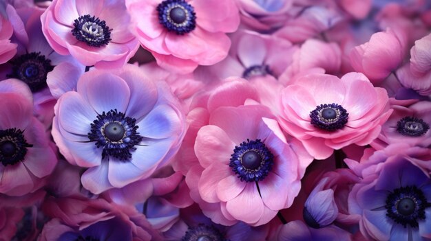 Anemone floral background