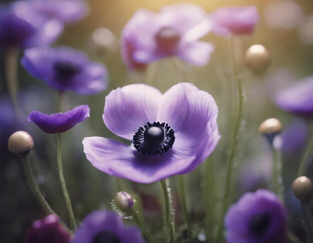 A anemone flowers