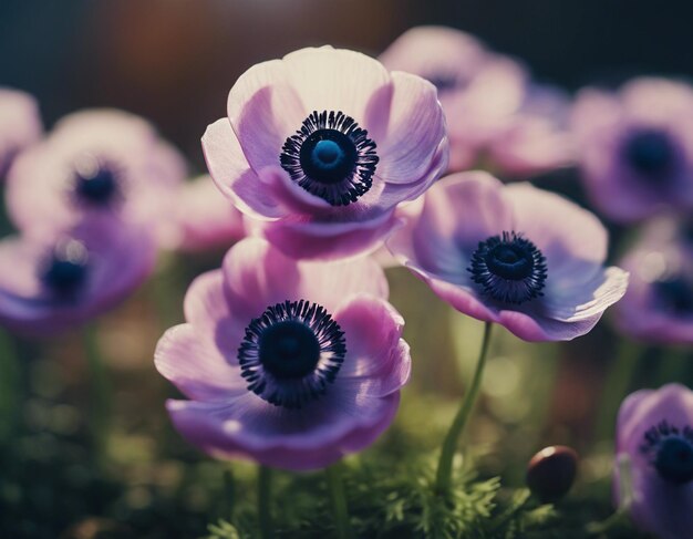 Foto i fiori di un'anemone