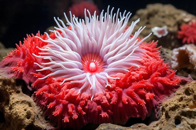 Photo anemone with coral