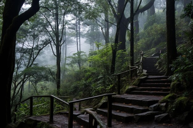 Photo ang ka nature trail in doi inthanon national park