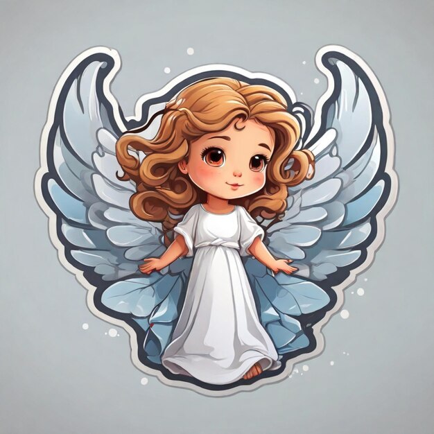 Angel cartoon vector achtergrond