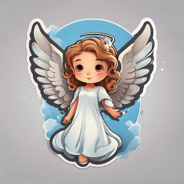 Angel cartoon vector achtergrond