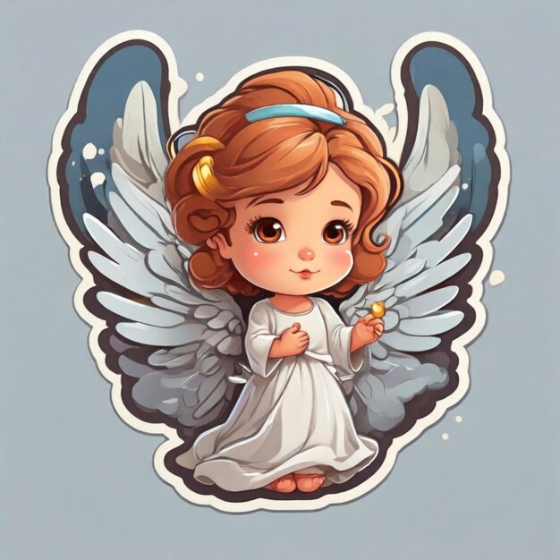 Angel cartoon vector achtergrond