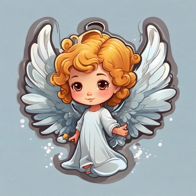 Angel cartoon vector achtergrond