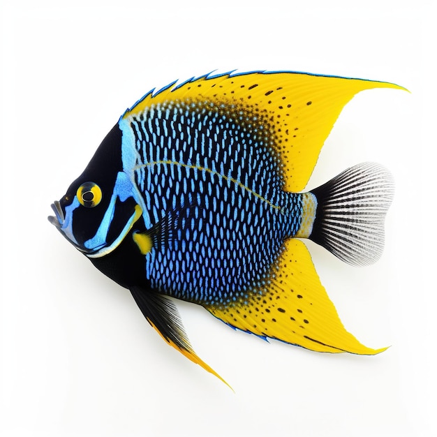 angel fish isolated in white background