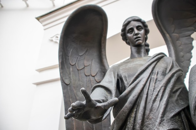 Angel monument on Nemiga Square Minsk Belarus