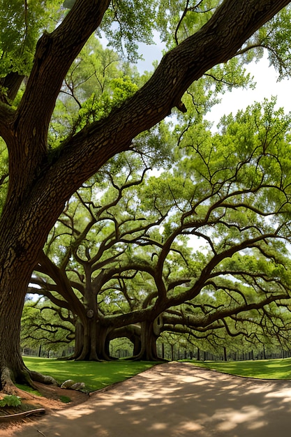 Angel Oak Tree Panorama