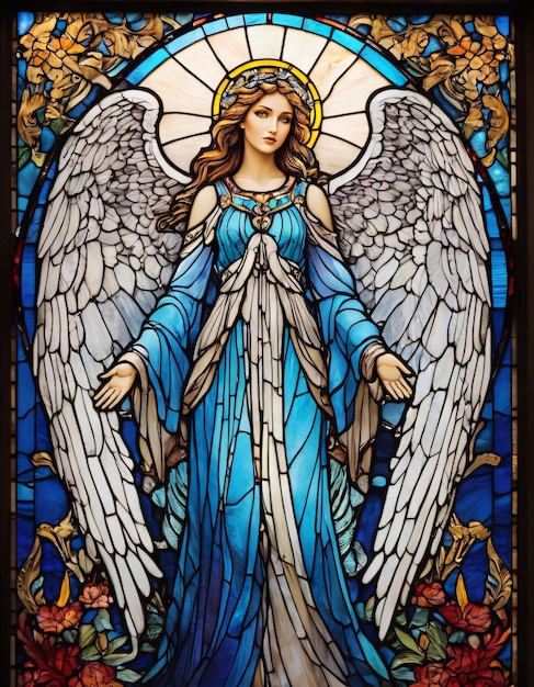 Angel in stained glass