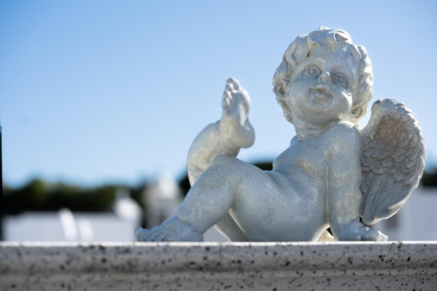 angel statue closeup