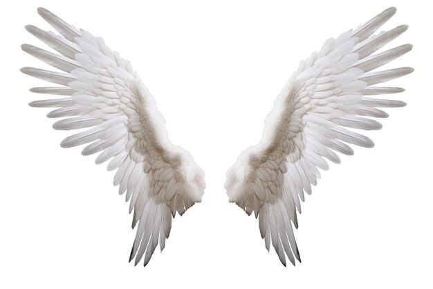 Photo angelic pair with resplendent wings