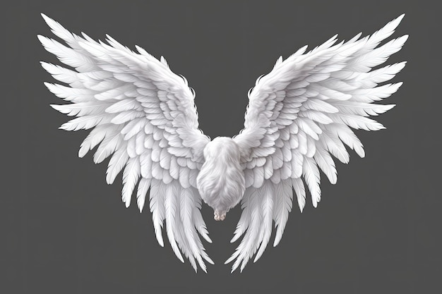 angelic pair with resplendent wings