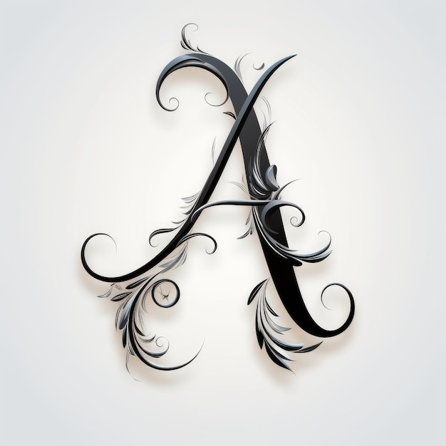 Angelic Script maakt een hemels vector logo voor de letter A