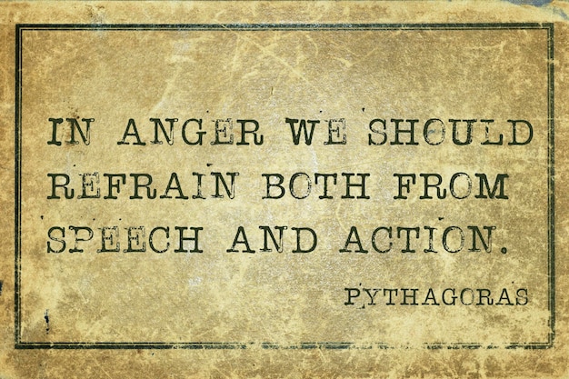 In anger Pyth