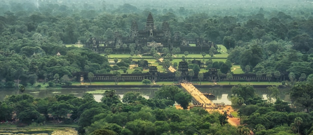 Angkor Wat aerial view