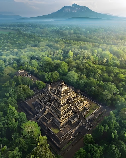 Angkor Wat Siem Reap Cambodia Aerial view