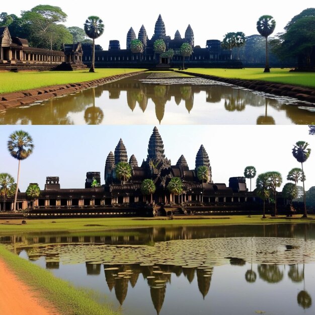 Angkor wat a sunrise tapestry of khmer splendor