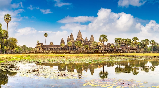 Tempio di angkor wat a siem reap, cambogia