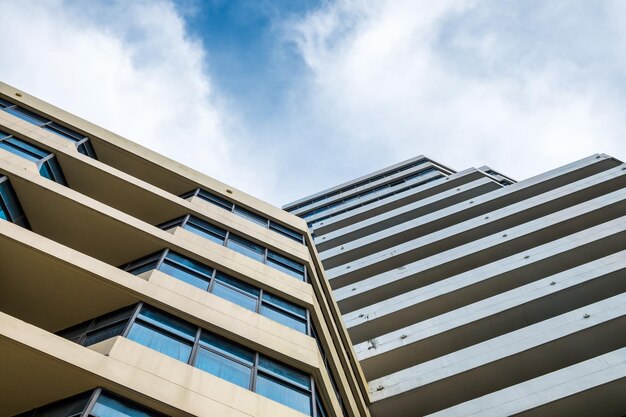 Angle view of architecture tower building