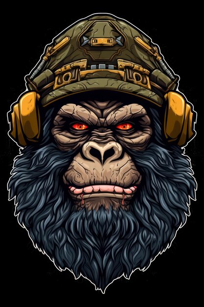 Photo angry ape logo