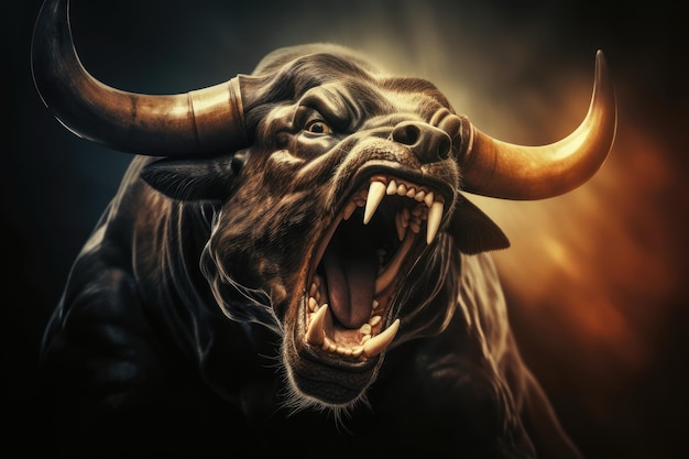 Angry Bull Trading In The Stock Market And Cryptocurrency Cryptocurrency Price Chart Of Bitcoin Disp