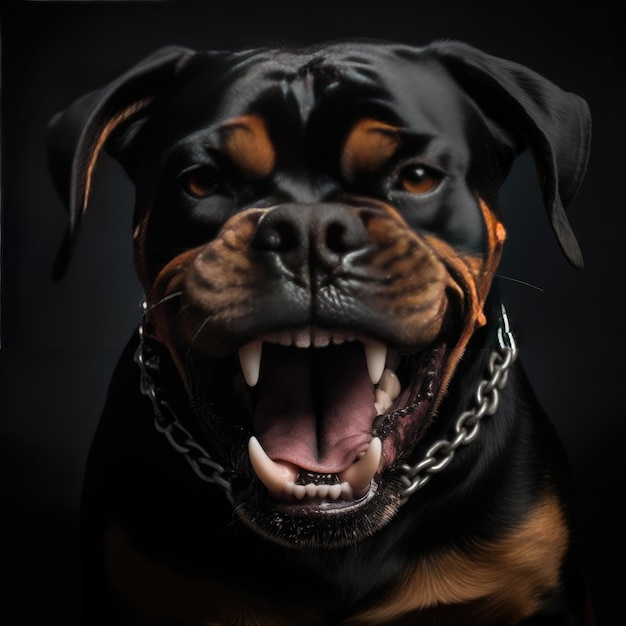 Angry dog dangerous