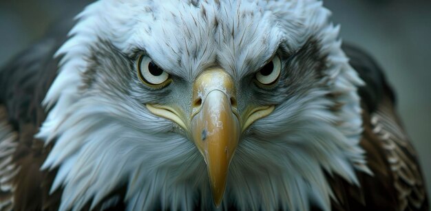 An angry eagle stares at the camera