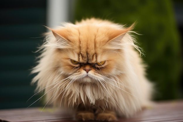 Angry looking cat